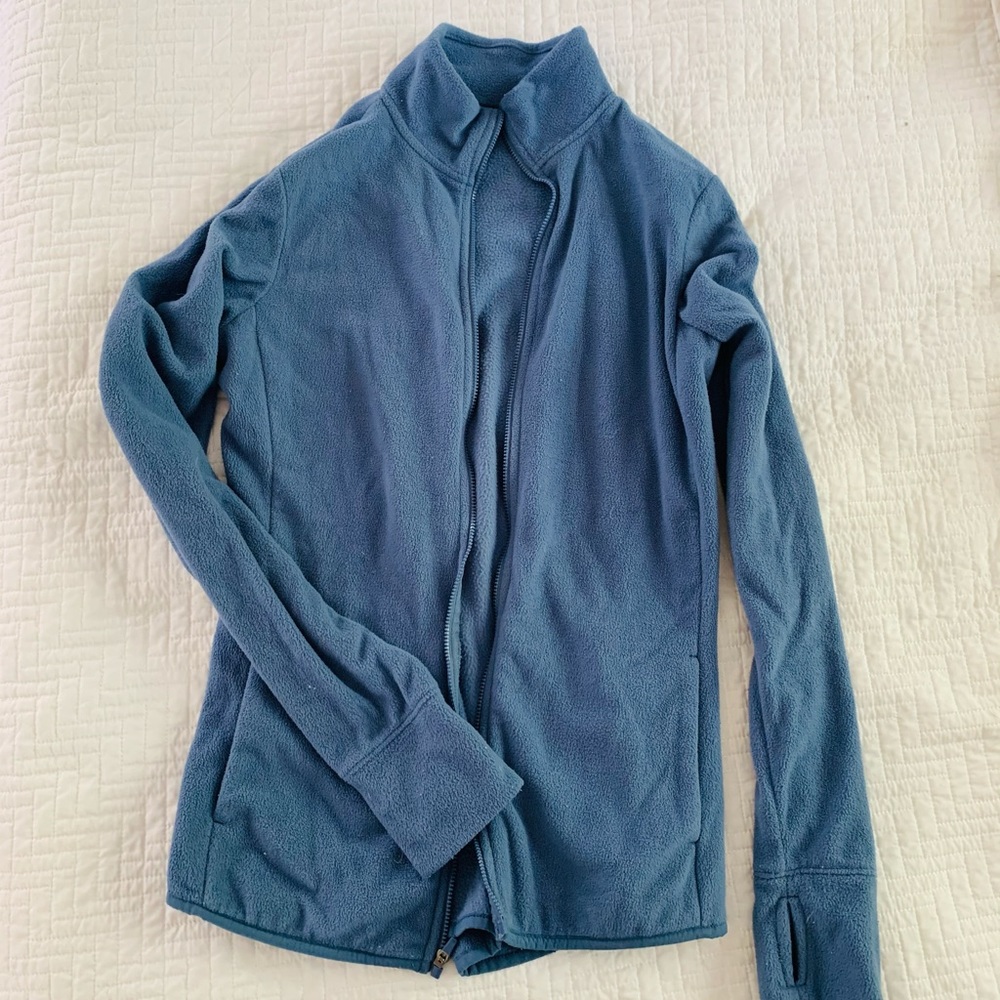 Active fleece zip up jacket periwinkle blue